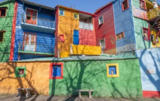 Casas de colores de Caminito en Buenos Aires Casas de colores de Caminito en Buenos Aires