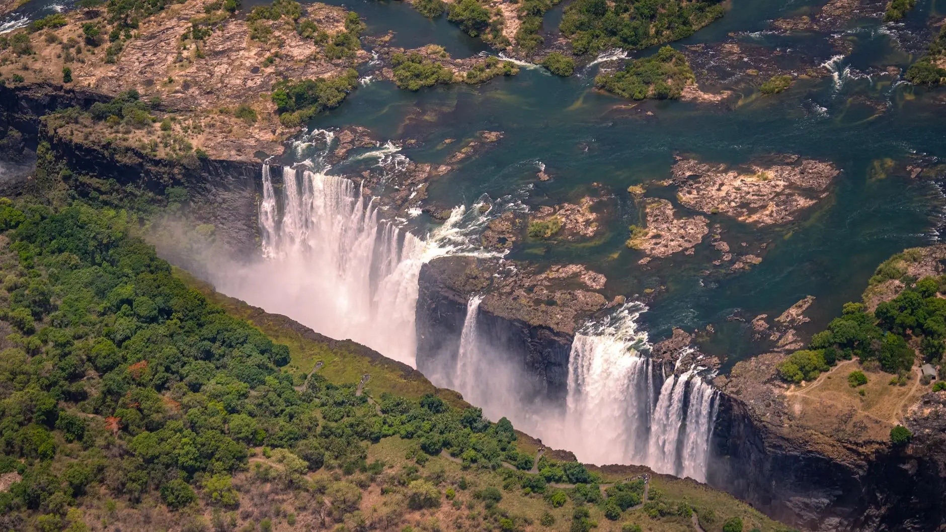 Cataratas Victoria desde el aire
